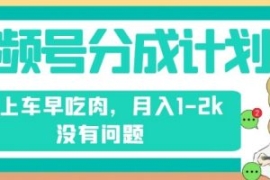 视频号分成计划，纯搬运不需要剪...