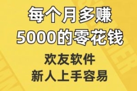 欢友软件，新人上手容易，每个月...