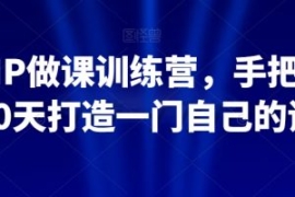 知识IP做课训练营，手把手带你30...