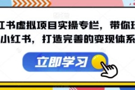 小红书虚拟项目实操专栏，带你玩...