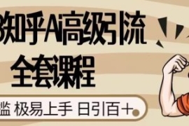 2023知乎Ai高级引流全套课程，0...