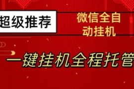 最新微信挂机躺赚项目，每天日入...
