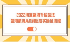 《第318期》2022淘宝截流升级玩...