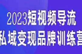 短视频导流·私域变现先导课，5...