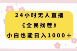 24小时无人直播，全民找茬，小白...