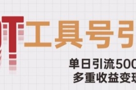 用工具号来破局，单日引流500+一...