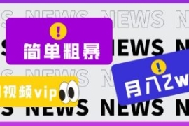 简单粗暴零成本，高回报，全网视...