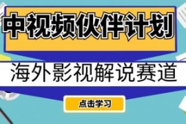 中视频伙伴计划海外影视解说赛道...
