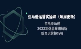 《第392期》亚马逊运营实操课（...