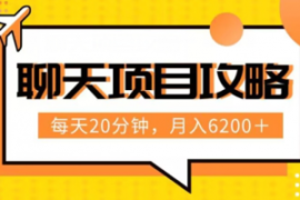 聊天项目最新玩法，每天20分钟，...