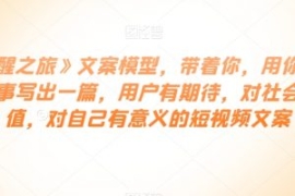 《觉醒之旅》文案模型，带着你，...
