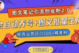 爱豆新媒：全自动养号+图文批量...