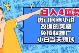 热门网络小说改编的爽剧，免授权...