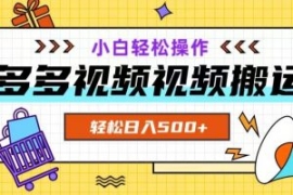 多多视频项目新手小白操作，轻松...